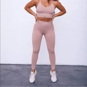 Set Active Sculptflex Leggings, Small, Pinkish Tan